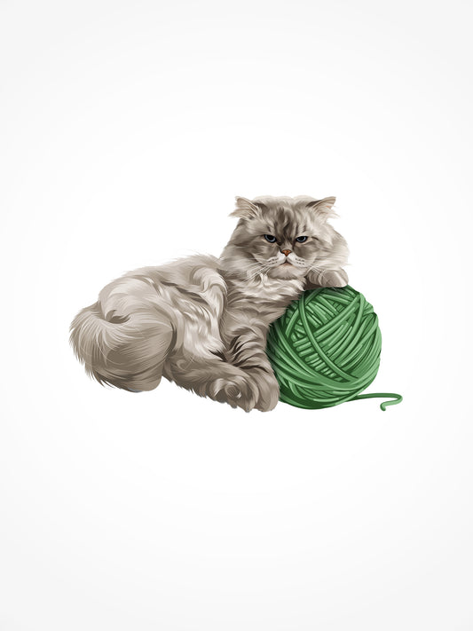 Gus Yarn Lounger Sticker